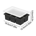 thumbnail image 3 of Bandeja grande para cubitos de hielo, molde de silicona con tapa, 6 compartimentos, 125 ml cada una caja de almacenamiento de hielo grado alimentario para congelar, sopa salsa de caldo, repostería, 3 of 6