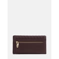 thumbnail image 2 of Scenario Women's Woven Faux Leather Clutch Wallet, Warm Chocolate, 2 of 4