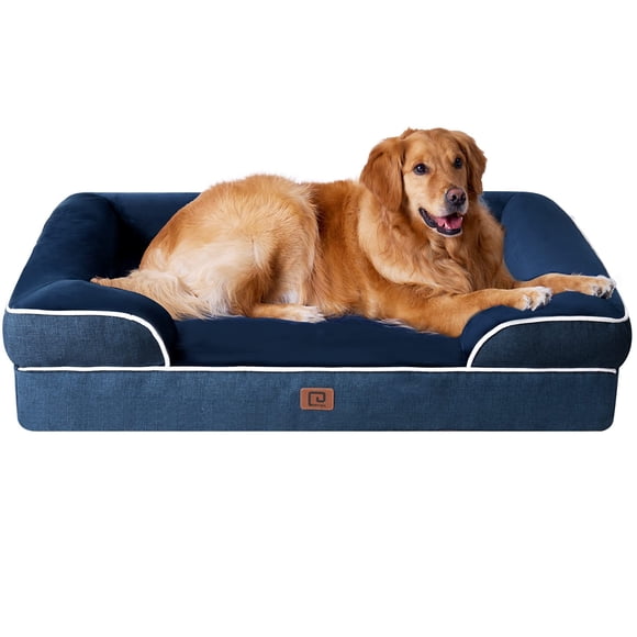 Cama ortopédica para perros EHEYCIGA, extragrande, de espuma viscoelástica impermeable