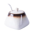 thumbnail image 1 of MasteelfCA Simple Ceramic Sugar Bowl Salt Pot Pepper Storage Jar Practical Seasoning Pot Container Condiment Spice Box Holder for Home Kitchen, 1 of 8