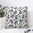 thumbnail image 4 of Yiaed Funny Excavator Print Pillow Covers Super Soft Decorative Square Throw Pillow Covers Case Cushion Covers for Sofa Couch Bedroom Car Decor（No pillow core）-16"x16", 4 of 7