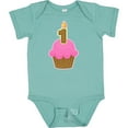 thumbnail image 3 of Inktastic Pink 1st Birthday Cupcake Girls Baby Bodysuit, 3 of 5