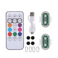 thumbnail image 1 of Transemion Motorcycle Flashing LED Lights Warning Light Motorcycle Tail Light 10M IR Remote Control Night Warning Lights Bright 2 Light +1 IR Remote, 1 of 6