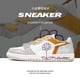 thumbnail image 1 of Zapatos para hombres y mujeres, zapatillas de lujo blancas gruesas, zapatos casuales para correr para mujeres, calzado ligero de moda para hombres, calzado deportivo para Fitness Tan Jianjun unisex, 1 of 2