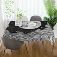 thumbnail image 5 of Yayeee Tablecloths for Rectangular Tables 54 x 54 inch Party Table Cover, Black Moon, 5 of 6
