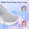 thumbnail image 3 of Zapatillas de tenis sin cordones ZOVE con punta ancha para mujer 37, 3 of 7