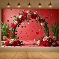 thumbnail image 6 of Romantic Rose Arch Background Valentine's Day Backdrop Banner Party Decorations Photo Props Valentine Celebration Event Decor, 6 of 6