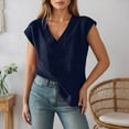 thumbnail image 2 of Ediodpoh Ribbed Knit Sweater Vest Oversized Sleeveless Top Casual Layering Piece for Fall Winter Fashion Comfortable Soft Yarn Sweater Vest Navy M, 2 of 5