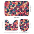 thumbnail image 3 of Shower Curtain Set 4 Piece include Shower Curtain and Rugs and Non Slip U Shaped Toilet Rugs Luxury Bathroom Decor Spring Floral, 3 of 5