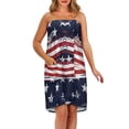 thumbnail image 2 of Yuyamidu American Flag Print Towel Wrap for Women Soft Bath Wrap with Pocket Quick Dry Bath Towels Lightweight Shower Wrap Towel Swimming Pool Towel Spa Wrap Size L, 4th of July, 2 of 7