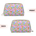 thumbnail image 3 of Picia Colorful Cow Skin Print Leather Makeup Bag Make Up Bag Travel Toiletry Bag for Her Girlfriend Teacher Teen Girl Gifts, 3 of 8