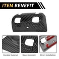 thumbnail image 4 of Unique Bargains 1 Pc Rear Window Switch Panel Trim Cover for Jeep Wrangler JL JLU 18-24 Rear Window Switch Control Panel Cover Trim Decoration ABS Carbon Fiber Black, 4 of 6