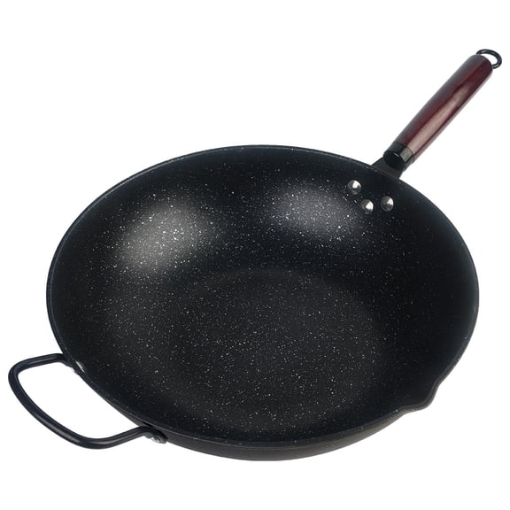 Mighty Rock Lightweight Nonstick Nontoxic Cast Iron Fry Pan 12.5 in Omelette Skillet