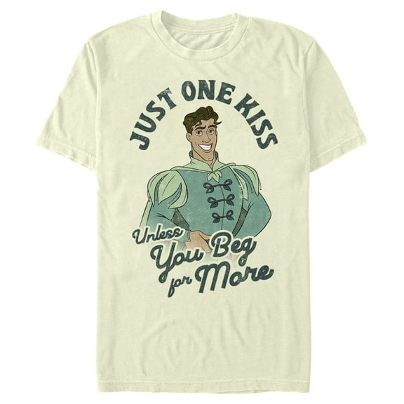 Men's The Princess and the Frog Prince Naveen Just One Kiss Graphic T-Shirt