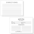 thumbnail image 3 of Recipe Instruction Cards  50  4 x 6 inches Postcard Size  Recipe Index Cards for Kitchen Supplies, Recipe Box, Housewarming Gift, Wedding Shower, Bridal Shower  Simple Minimalist Design, 3 of 9