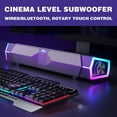 thumbnail image 2 of SPOORYYO RGB Surround Sound Bluetooth Speaker with Soundbar, Dual Speakers, Subwoofer, and Cinema-Level Audio Experience, 2 of 9