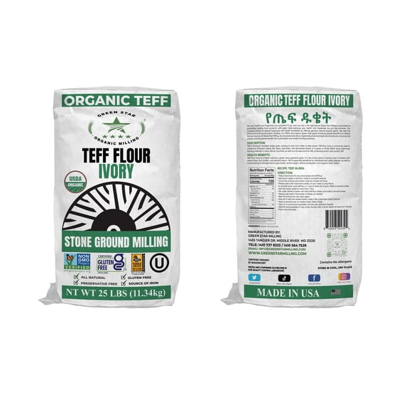 Organic Teff Flour Ivory