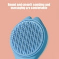 thumbnail image 6 of Meitianfacai Self Cleaning Pet Comb, Hair Removal Brush for Dogs and Cats, 7.5 Inch Portable Grooming Tool with Massage Needles & Easy Release Button（Blue）, 6 of 6