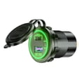 thumbnail image 3 of Cargador Auto P21-A Cargador USB dual para motocicleta y automóvil con interruptor QC 3.0 + Toma de cargador USB PD Likrtyny Para estrenar, 3 of 8