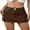Brown, variant on nvzhuang Women Mini Skirt Vintage Low Waist Cargo Skirt Summer Slim Fit Solid Color Skirt with Pockets for Club