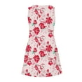 thumbnail image 4 of Womens Sleeveless Floral Sundress Casual Summer Dress Beach Vacation Dress Lightweight A-Line Tank Dresses, 4 of 6