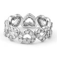 thumbnail image 2 of Pompeii 1 1/2Ct Diamond Heart Shaped Eternity Ring in White, Yellow, or Rose Gold, 2 of 6