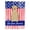 Yellow, variant on Patriotic USA Black Labrador Garden Size Flag