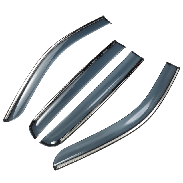 Unique Bargains 1 Set Window Deflectors for Ford for Ranger 2019-2023 Side Window Vent Visors Black
