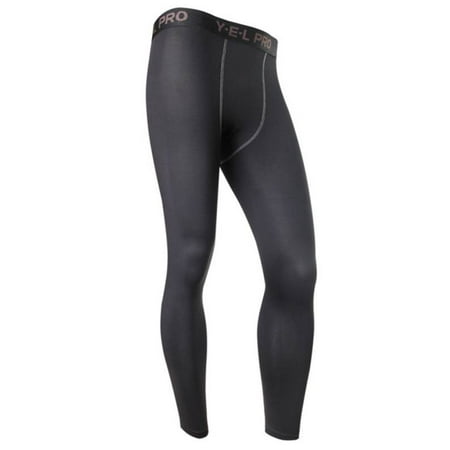 - Men Compression Base Layer Sports Long Tight Pants Running Workout Leggings