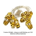 thumbnail image 2 of Zcargel Ramadan String Lights Retro Golden Palace for Home Indoor Outdoor Patio Garden Wedding Birthday Party Gold 3m 20Lights Warm white Blinkling, 2 of 6