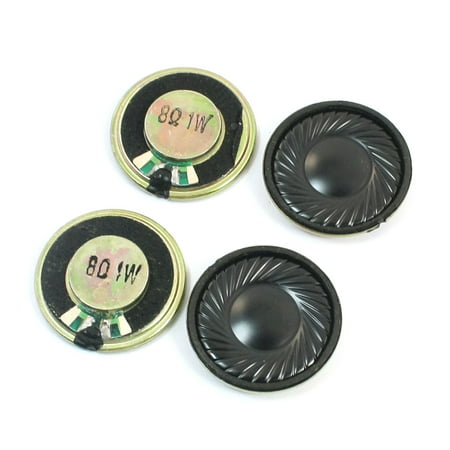 4Pcs 1W 8 Ohm 30mm Round Metal Internal Magnet Music Player Speaker (Best Speaker Brands For Music)