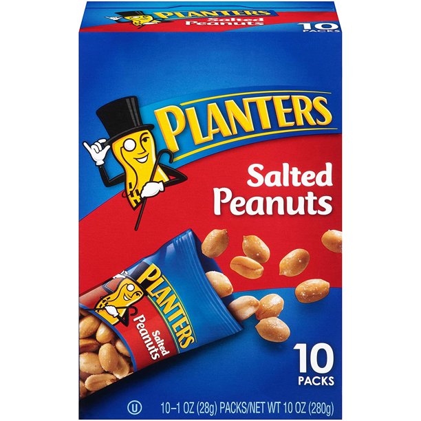 Planters Salted Peanuts 1oz (1oz Bags, Pack of 60)