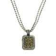 thumbnail image 2 of 1928 Jewelry Two Tone Square Flower Pendant Necklace For Women 16" + 3" Extender, 2 of 4