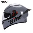 thumbnail image 3 of Casco de motocicleta BIHR de cara completa con doble lente, casco de moto de carreras para motocross, ligero, certificado DOT ECE, 3 of 5