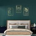 thumbnail image 3 of Decoración De Pared Artística, Fácil Instalación, Decoración De Pared Artística De Una Sola Línea, Hierro Con Tornillos Para Dormitorio, 3 of 7
