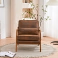 thumbnail image 2 of paproos Accent Chair, Leisure Single Sofa with Wood Feet, Velvet Single Lounge Chair for Bedroom, Living Room, Modern Comfy Reading Chair, 2 of 10