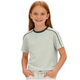 thumbnail image 5 of WRKEKC Summer Boys T Shirts Antimicrobial Solid Crew Neck Active Short Sleeve Shirt for 4-16 Years Moisture Wicking, 5 of 6
