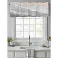 thumbnail image 2 of Curtain Valance for Windows,Boho Beach Waves Gray Gradient Kitchen Valances Rod Pocket Short Curtains,Summer Seaside Spray Window Treatment Panel for Bedroom Bathroom 54"x18", 2 of 7