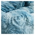 thumbnail image 5 of TiaGOC Tie Dye Printed Faux Fur Bedding Set Modern Abstract Shaggy Plush Duvet Cover with Pillow Sham, Ultra Soft Warm (, Tie Dye Turquoise), 5 of 8