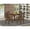 Mahogany, variant on East West Furniture 5 Piece Dublin Dining Room Set - Linen White