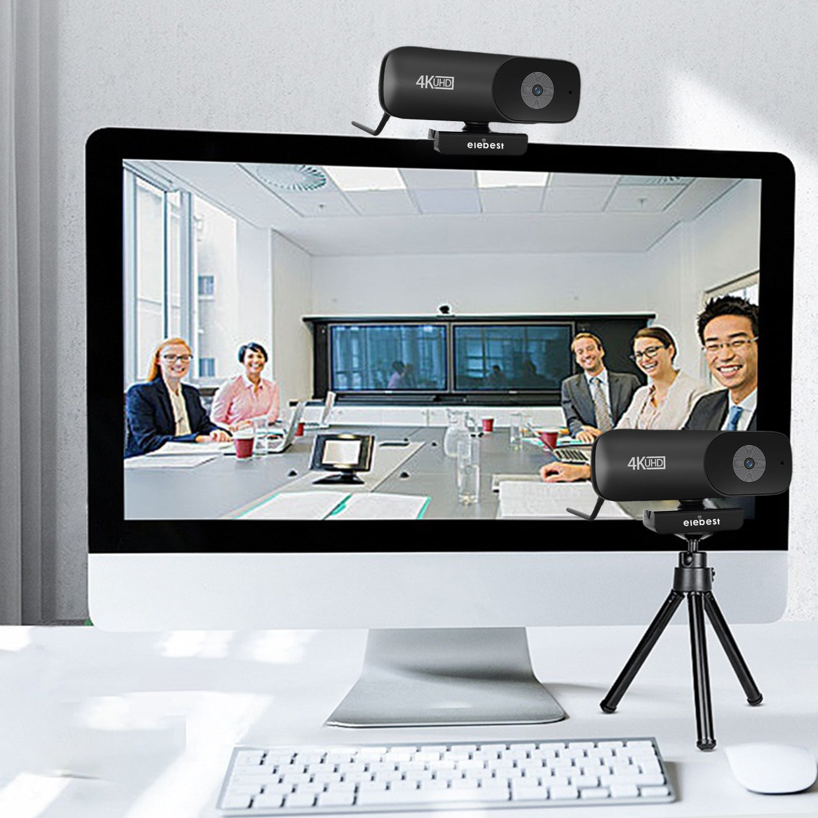 Kcavykas 4K High-definition Computer Camera Autofocus 1080p Network High-definition Live Streaming Device USB Computer Camera for School Office Supplies Holiday Gift Finder