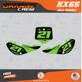 thumbnail image 4 of Kalair GFX Graphics Kit for Kawasaki KX65 (1999-2024) Orange-crew Series, 4 of 5