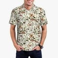 thumbnail image 3 of Balery Mushroom Garnish Printed Men’s Short Sleeve Polo Shirt, Midweight Men's Shirt,Golf Polo shirts -Medium, 3 of 9