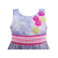 thumbnail image 4 of Robe Fille Débardeur Rose Jardin Imprimé Fleur Coton Violet 4 Ans, 4 of 4