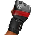 thumbnail image 2 of Hayabusa T3 4oz Mixed Martial Arts Gloves, Black/Red X-Large, 2 of 8