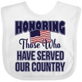 thumbnail image 3 of Inktastic Veterans Day Military Honoring Those Who Serve Boys or Girls Baby Bib, 3 of 4