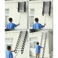 thumbnail image 5 of INTBUYING 11.5ft Wall-Mounted Attic Stair Loft Wall Ladder Al-Mg Alloy Black-White, 5 of 11