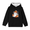 thumbnail image 6 of CBASIHI Boys Halloween Sweatshirts with Pockets Casual Cute Ghost Pumpkin Print Long Sleeve Fleece Warm Pullover Hoodies Black 8 T, 6 of 6