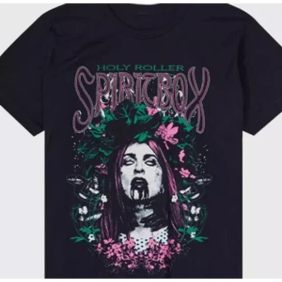 RARE Spiritbox Holy Roller Album Cotton Black S-5XL Unisex Shirt