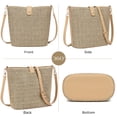 thumbnail image 4 of Bolso bandolera de paja ALARION para mujer - Vacaciones de verano en la playa, 4 of 6